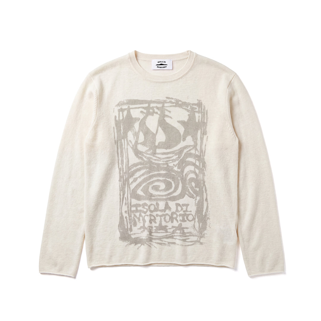 Cashmere Long Sleeve Veliero Bone White