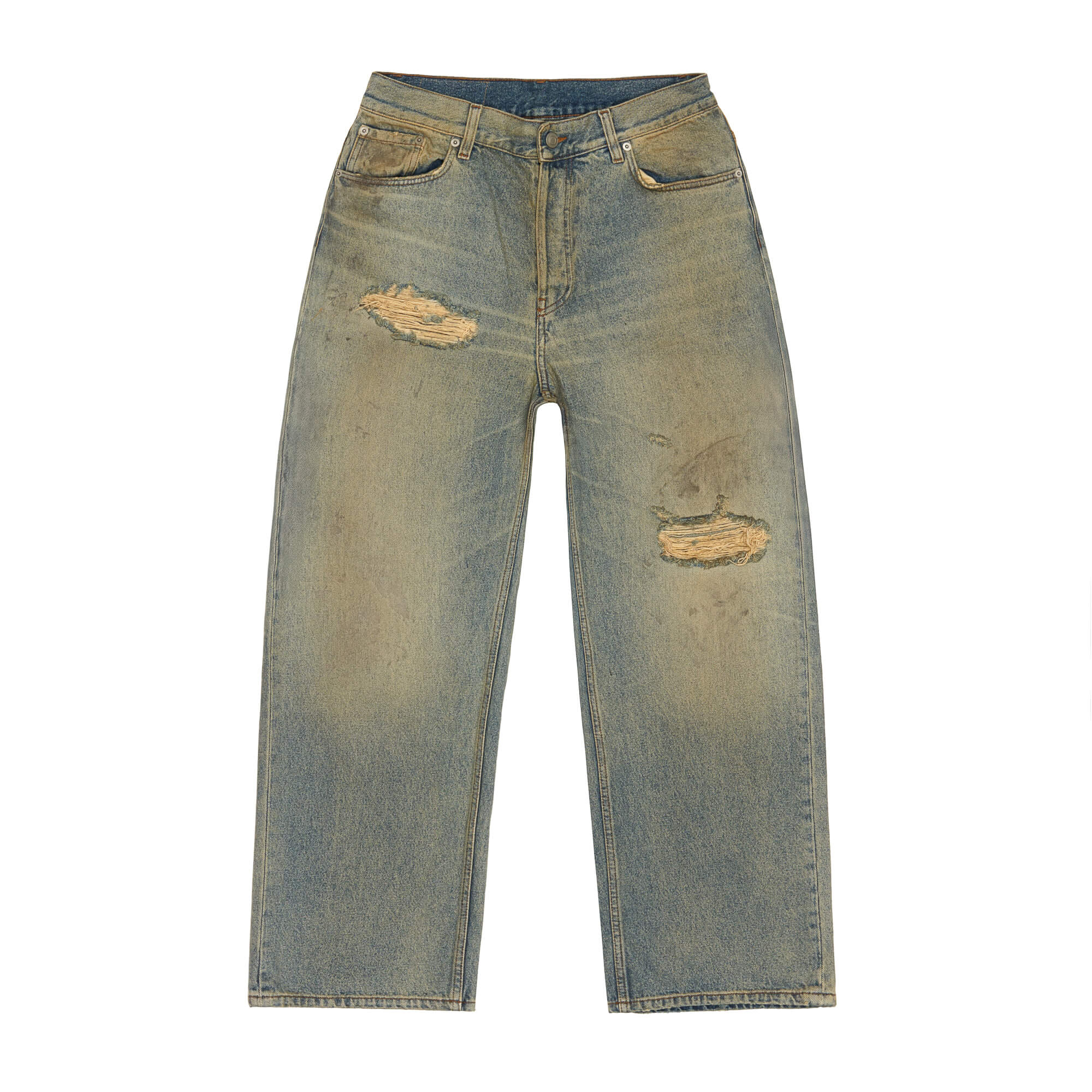 Classic Logo Dirty Wash Denim