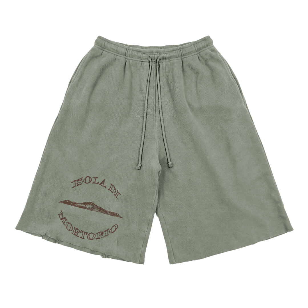 Round Logo Three Quarter Military Shorts